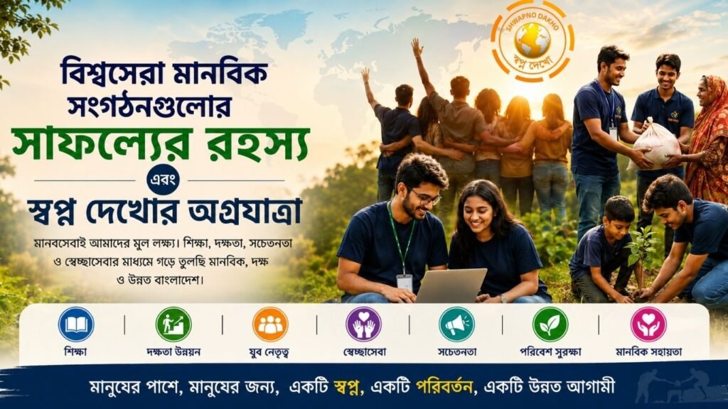 বিশ্বসেরা মানবিক সংগঠন গুলোর সাফল্যের রহস্য এবং স্বপ্ন দেখোর অগ্রযাত্রা