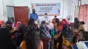 অনুষ্ঠানে বক্তব্য রাখছেন স্বপ্নদেখোর সভাপতি জহির ইকবাল নান্নু